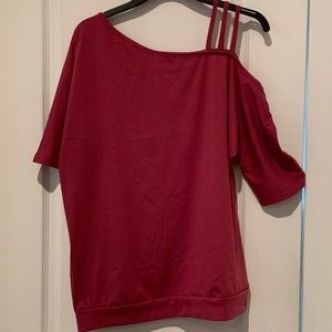 One Cold Shoulder Slouchy Top